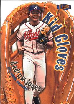 1998 Ultra - Kid Gloves #1KG Andruw Jones Front