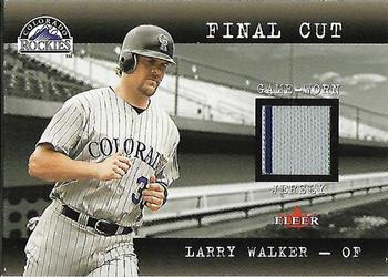 2001 Fleer Genuine - Final Cut #NNO Larry Walker  Front