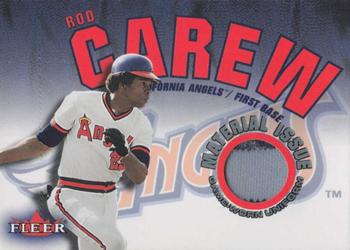 2001 Fleer Genuine - Material Issue #NNO Rod Carew Front