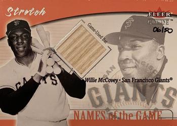 2001 Fleer Genuine - Names of the Game #NNO Willie McCovey Front