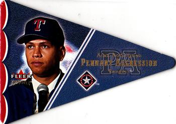2001 Fleer Genuine - Pennant Aggression #2PA Alex Rodriguez  Front