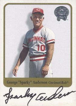2001 Fleer Greats of the Game - Autographs #NNO Sparky Anderson Front