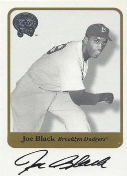 2001 Fleer Greats of the Game - Autographs #NNO Joe Black Front