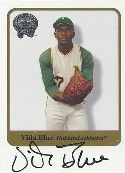 2001 Fleer Greats of the Game - Autographs #NNO Vida Blue Front