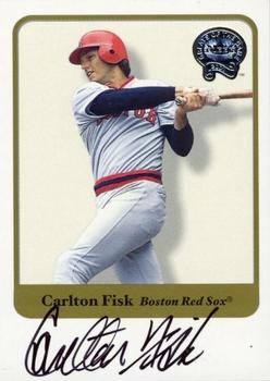 2001 Fleer Greats of the Game - Autographs #NNO Carlton Fisk Front