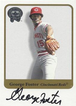 2001 Fleer Greats of the Game - Autographs #NNO George Foster Front