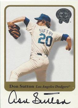 2001 Fleer Greats of the Game - Autographs #NNO Don Sutton Front