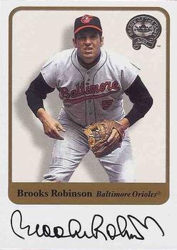 2001 Fleer Greats of the Game - Autographs #NNO Brooks Robinson Front