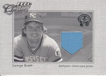 2001 Fleer Greats of the Game - Feel the Game Classics #NNO George Brett Front