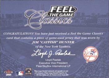 2001 Fleer Greats of the Game - Feel the Game Classics #NNO Jim 