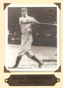 2001 Fleer Greats of the Game - Retrospection Collection #9 RC Hank Greenberg Front