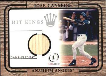 2001 Fleer Legacy - Hit Kings #NNO Jose Canseco  Front