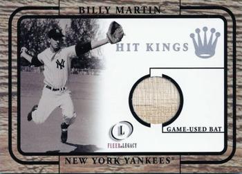 2001 Fleer Legacy - Hit Kings #NNO Billy Martin  Front