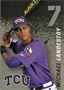 2014 TCU Horned Frogs Schedule Cards #NNO Michael Landestoy Front