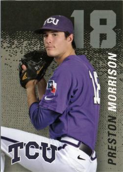 2014 TCU Horned Frogs Schedule Cards #NNO Preston Morrison Front