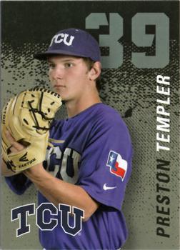 2014 TCU Horned Frogs Schedule Cards #NNO Preston Templer Front