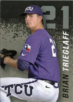 2014 TCU Horned Frogs Schedule Cards #NNO Brian Trieglaff Front