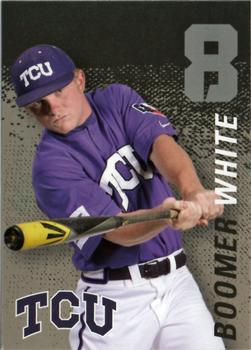 2014 TCU Horned Frogs Schedule Cards #NNO Boomer White Front