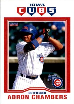 2015 Choice Iowa Cubs #09 Adron Chambers Front