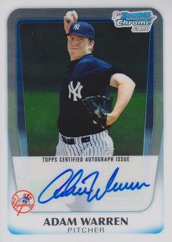 2011 Bowman - Chrome Prospect Autographs #BCP111 Adam Warren Front