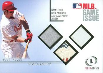 2001 Fleer Legacy - MLB Game Issue Base-Ball-Jersey #9 Scott Rolen  Front