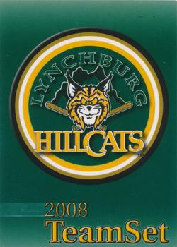 2008 Choice Lynchburg Hillcats #NNO Header Card Front