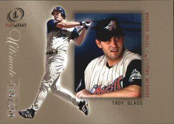 2001 Fleer Legacy - Ultimate #86 Troy Glaus  Front