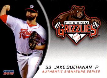 2015 Choice Fresno Grizzlies #03 Jake Buchanan Front