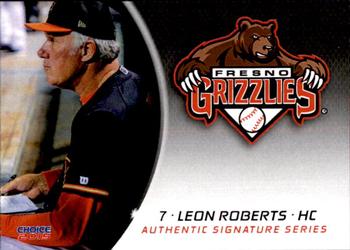 2015 Choice Fresno Grizzlies #31 Leon Roberts Front