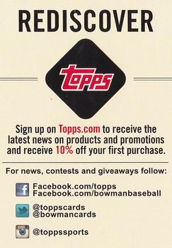2016 Topps American League Standouts #NNO Rediscover Topps Front