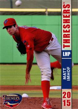 2015 Grandstand Clearwater Threshers #NNO Matt Imhof Front