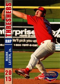 2015 Grandstand Clearwater Threshers #NNO Mark Leiter Jr. Front