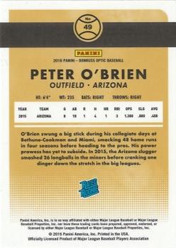 2016 Donruss Optic #49 Peter O'Brien Back