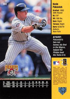 1998 Upper Deck #191 Kevin Polcovich Back