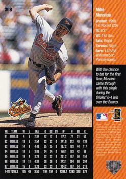 1998 Upper Deck #306 Mike Mussina Back