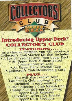 1998 Upper Deck #NNO 1998 Upper Deck Collector's Club Front
