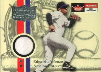 2001 Fleer Platinum - National Patch Time #NNO Edgardo Alfonzo Front