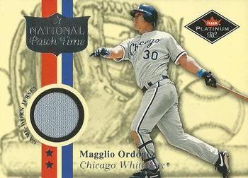 2001 Fleer Platinum - National Patch Time #NNO Magglio Ordonez Front
