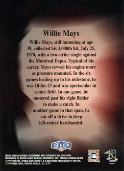2001 Fleer Platinum - Rack Pack Autographs #NNO Willie Mays Back