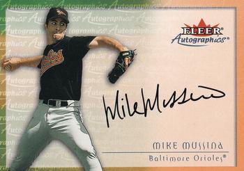 2001 Fleer Premium - Autographics #NNO Mike Mussina Front