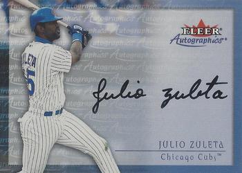 2001 Fleer Premium - Autographics #NNO Julio Zuleta Front