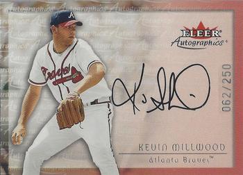 2001 Fleer Premium - Autographics Silver #NNO Kevin Millwood Front