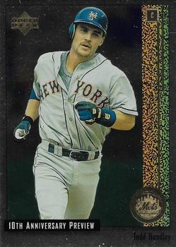1998 Upper Deck - 10th Anniversary Preview #16 Todd Hundley Front