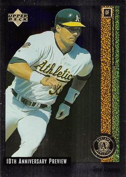 1998 Upper Deck - 10th Anniversary Preview #47 Jose Canseco Front