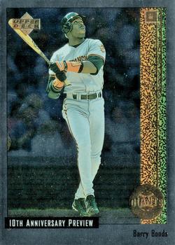 1998 Upper Deck - 10th Anniversary Preview #56 Barry Bonds Front