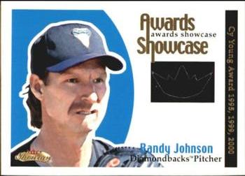 2001 Fleer Showcase - Awards Showcase Memorabilia #NNO Randy Johnson Front