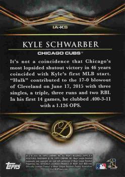 2016 Topps Legacies of Baseball - Imminent Arrivals Purple #IA-KS Kyle Schwarber Back