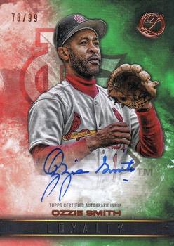 2016 Topps Legacies of Baseball - Loyalty Autographs Green #LA-OS Ozzie Smith Front