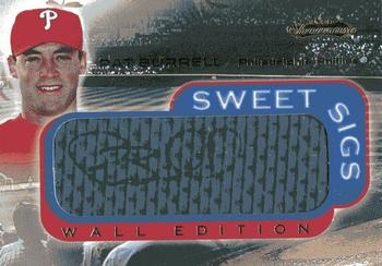 2001 Fleer Showcase - Sweet Sigs Wall #NNO Pat Burrell Front