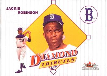 2001 Fleer Tradition - Diamond Tributes #1 DT Jackie Robinson Front
